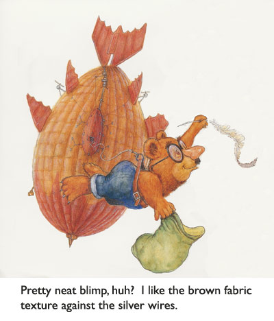 ‘The Treasure Hunter’s Blimp’ Rather an amazing contraption. Designed primarily for high-altitude cloud research, but Bear finds it useful for other purposes.